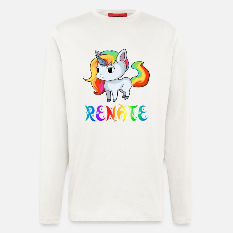 Einhorn Renate - Langarmshirt - made by SPREAD  - OFF WHITE