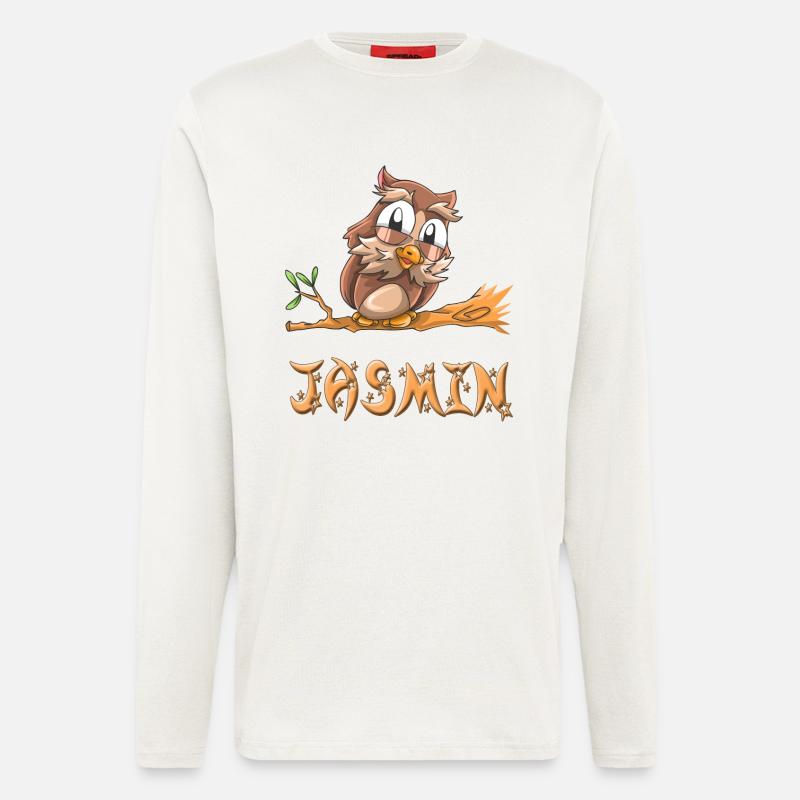 Eule Jasmin - Langarmshirt - made by SPREAD  - OFF WHITE