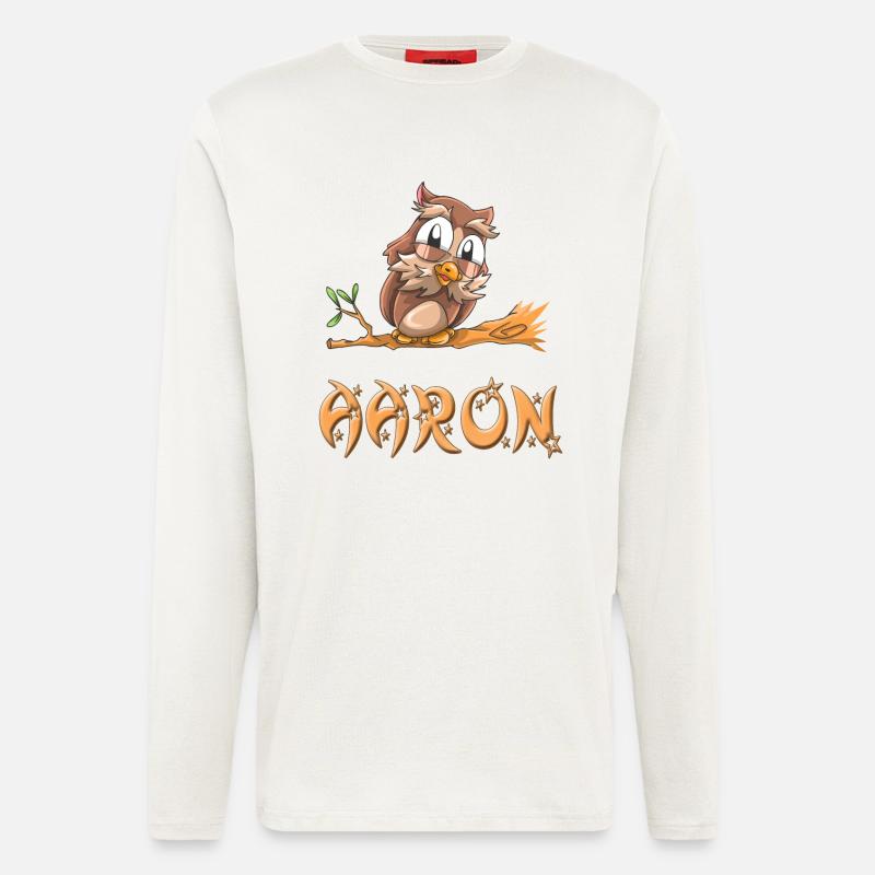 Eule Aaron - Langarmshirt - made by SPREAD  - OFF WHITE