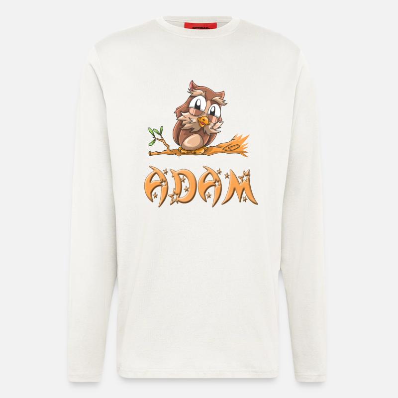 Eule Adam - Langarmshirt - made by SPREAD  - OFF WHITE