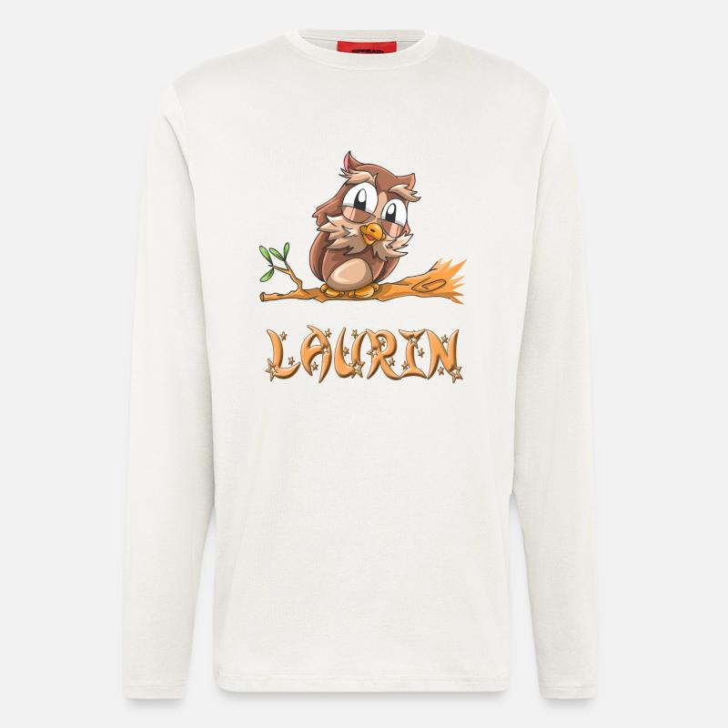 Eule Laurin - Langarmshirt - made by SPREAD  - OFF WHITE