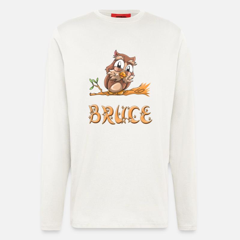 Owl Bruce - Longsleeve - made by SPREAD  - OFF WHITE
