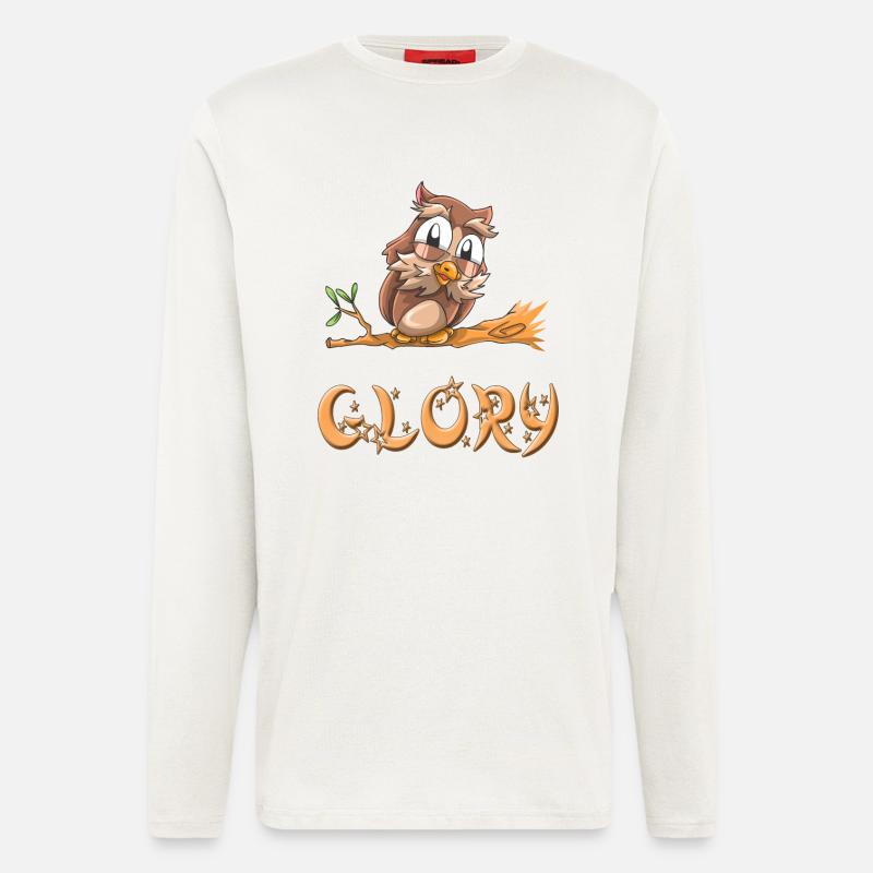 Eule Glory - Langarmshirt - made by SPREAD  - OFF WHITE