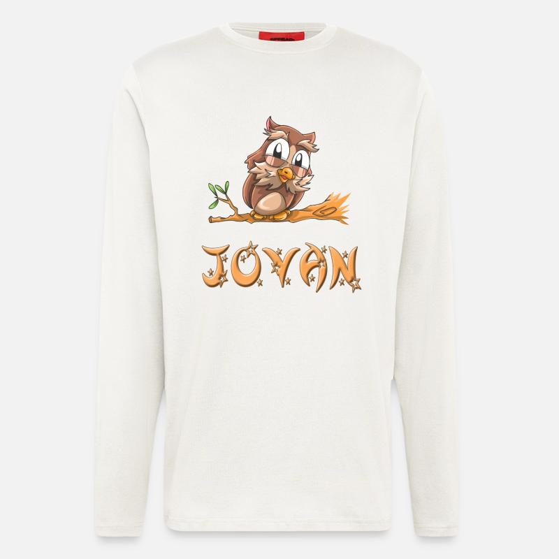 Eule Jovan - Langarmshirt - made by SPREAD  - OFF WHITE
