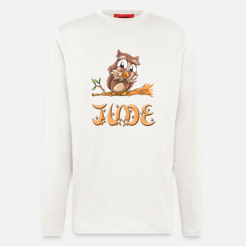 Eule Jude - Langarmshirt - made by SPREAD  - OFF WHITE