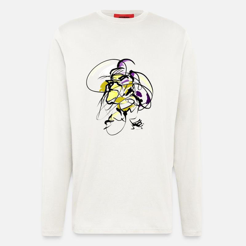 Abstract - Face - Longsleeve - made by SPREAD  - OFF WHITE