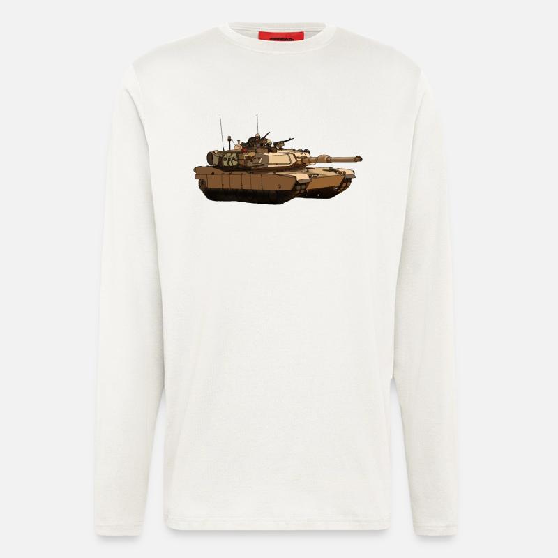 M1 Abrams - Longsleeve - made by SPREAD  - OFF WHITE
