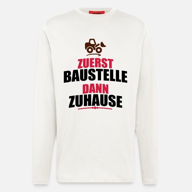 Baustelle - Langarmshirt - made by SPREAD - OFF WHITE