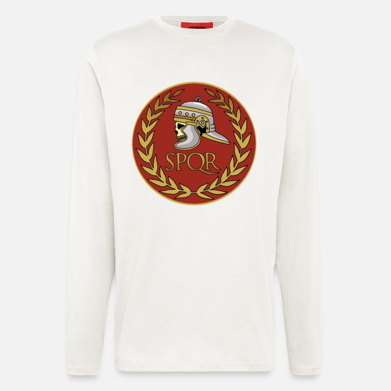 Schädel des Römischen Reiches - Langarmshirt - made by SPREAD  - OFF WHITE