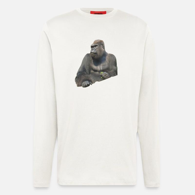 Gorilla - Langarmshirt - made by SPREAD  - OFF WHITE