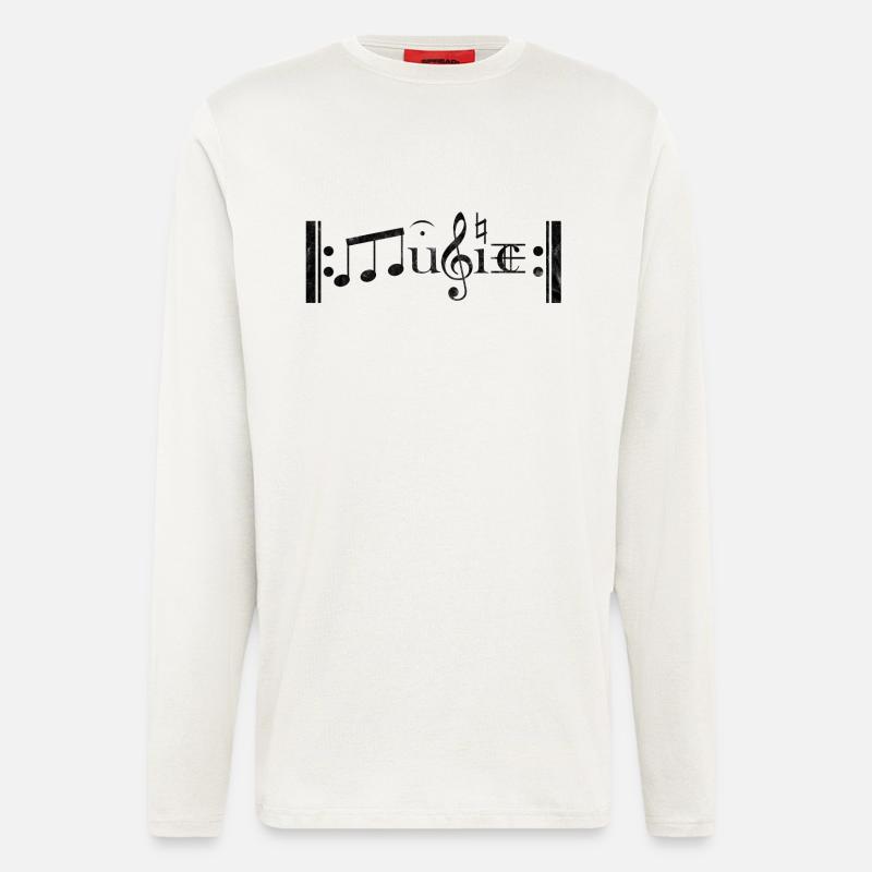 music - Longsleeve - made by SPREAD  - OFF WHITE