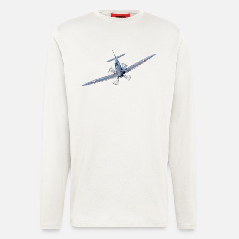 Spitfire - Longsleeve - made by SPREAD  - OFF WHITE