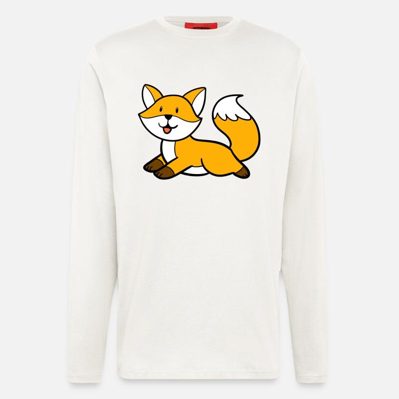 Lying fox - Longsleeve - made by SPREAD  - OFF WHITE