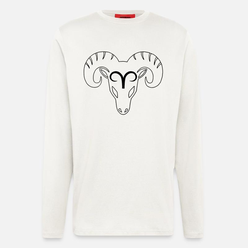 Sternzeichen: Rammbock - Langarmshirt - made by SPREAD  - OFF WHITE