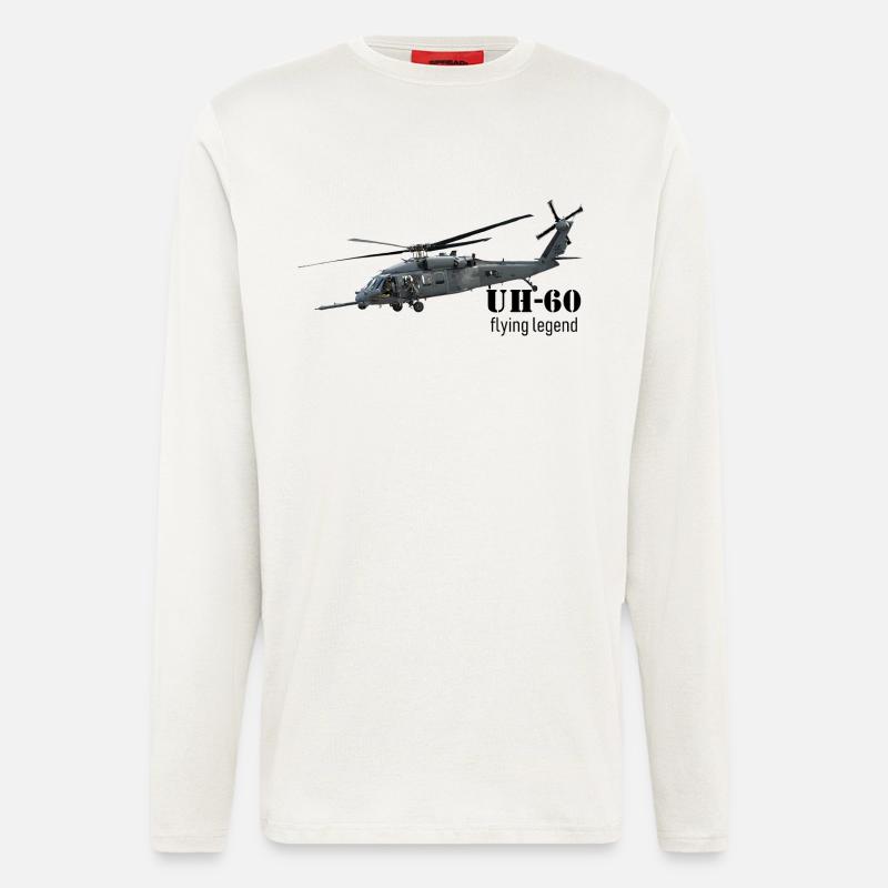 Helikopter - Langarmshirt - made by SPREAD  - OFF WHITE