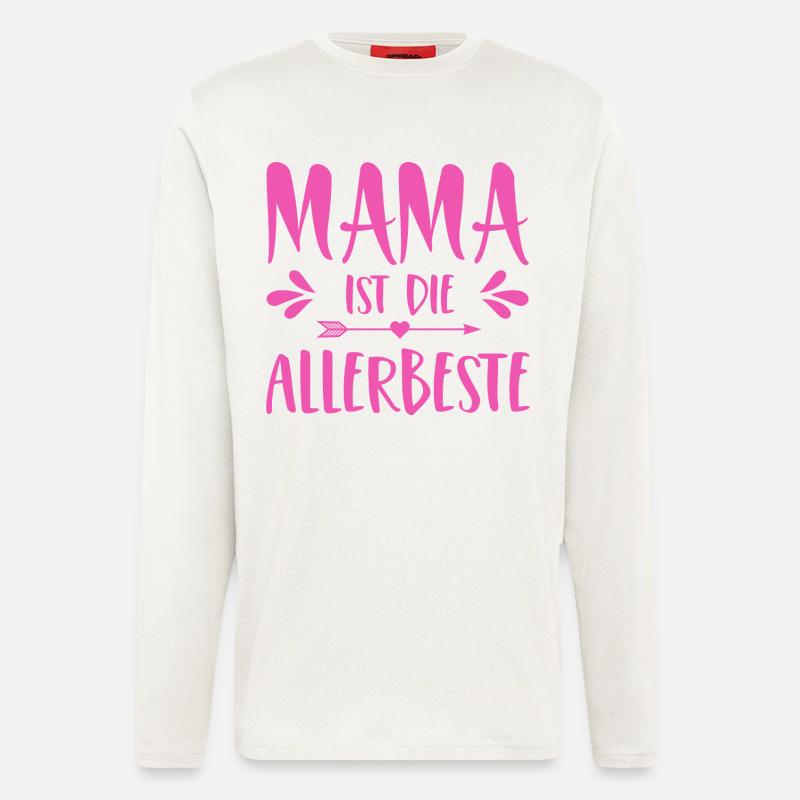 Mama ist die Allerbeste - Langarmshirt - made by SPREAD  - OFF WHITE