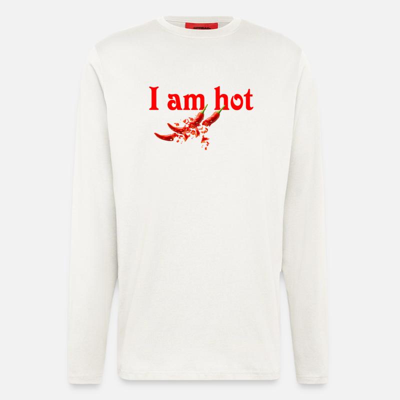 Ich bin scharf - Chilischote - Langarmshirt - made by SPREAD  - OFF WHITE