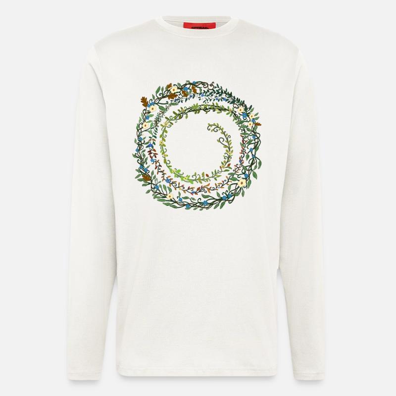 leaves - Longsleeve - made by SPREAD  - OFF WHITE