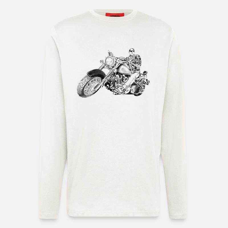 chopper - Langarmshirt - made by SPREAD  - OFF WHITE