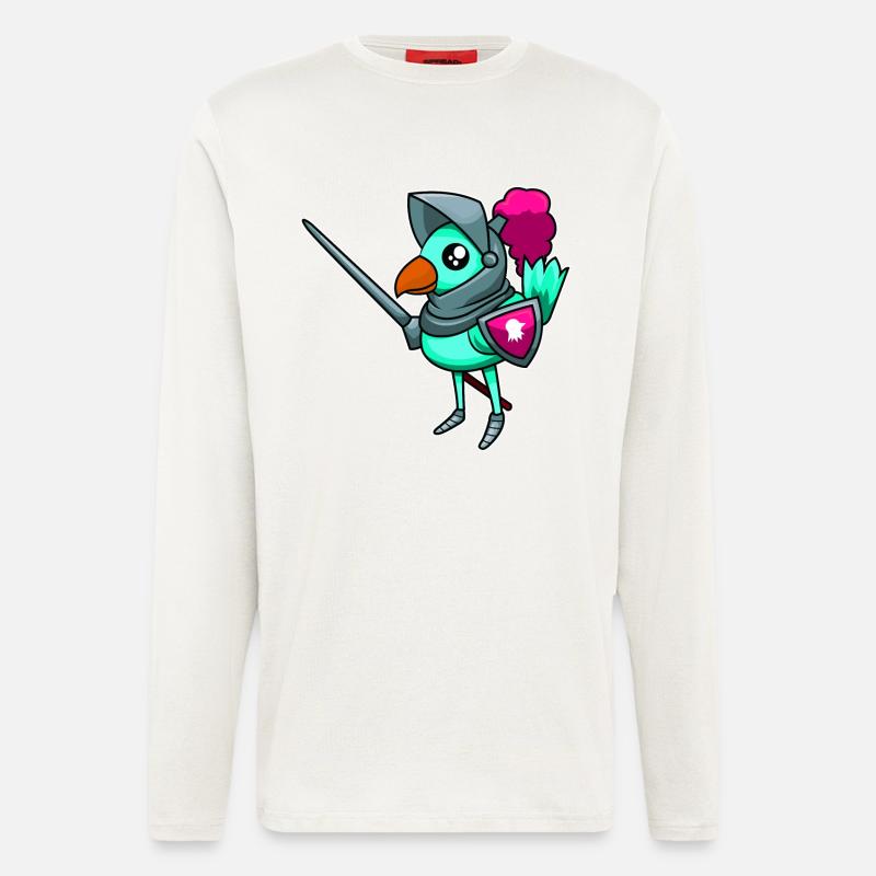 Ritterlicher Vogel - Langarmshirt - made by SPREAD  - OFF WHITE