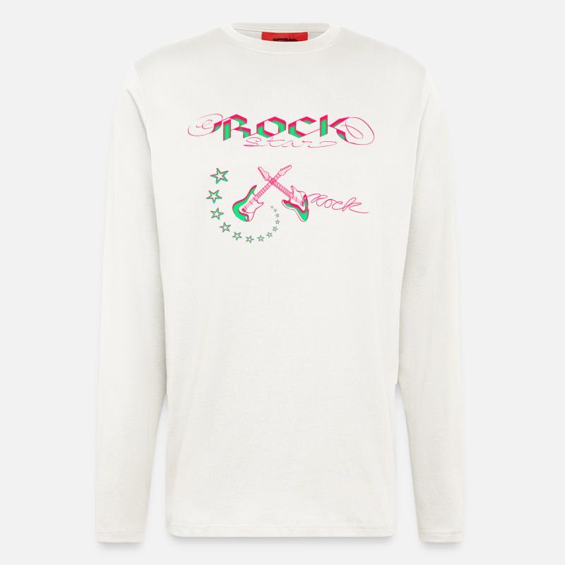 Rock Star Neon - Langarmshirt - made by SPREAD  - OFF WHITE