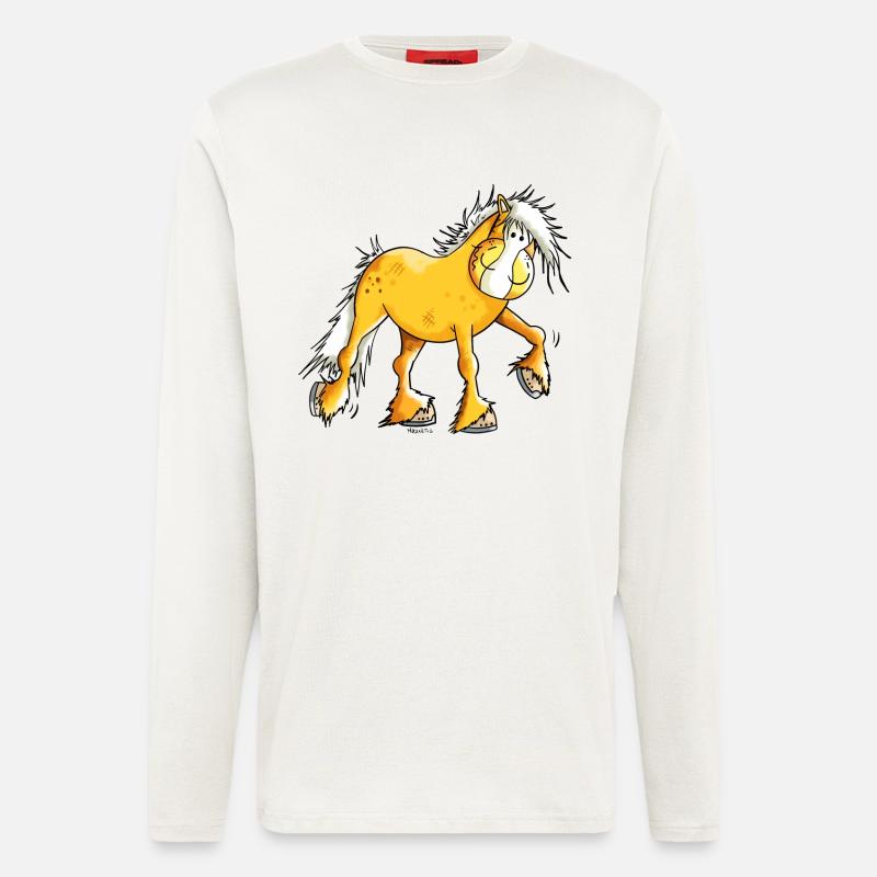 Hera der Haflinger - Langarmshirt - made by SPREAD  - OFF WHITE