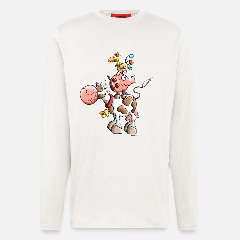 Das Bauernhof Team - Langarmshirt - made by SPREAD  - OFF WHITE