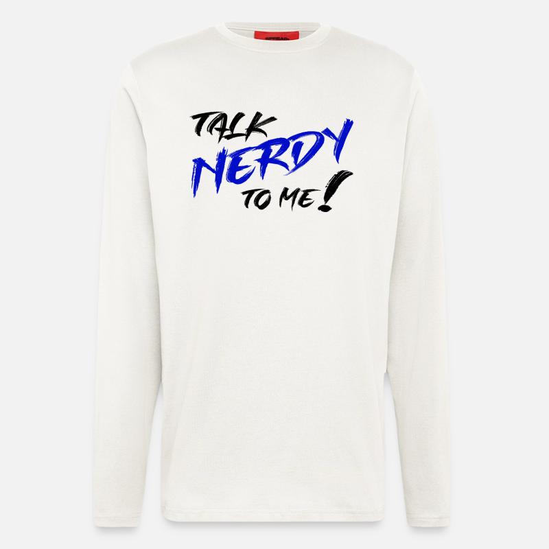 Nerd Graffiti Blue - Longsleeve - made by SPREAD  - OFF WHITE