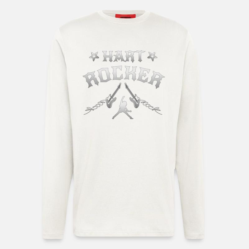 Hart Rock Musik - Langarmshirt - made by SPREAD  - OFF WHITE