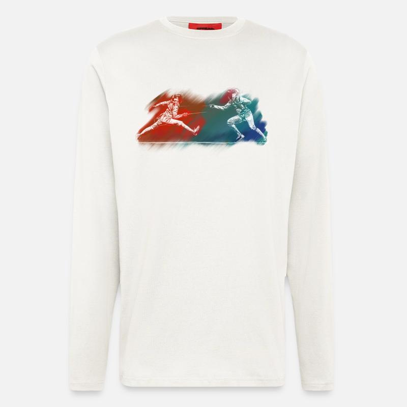 Fechten - Langarmshirt - made by SPREAD  - OFF WHITE