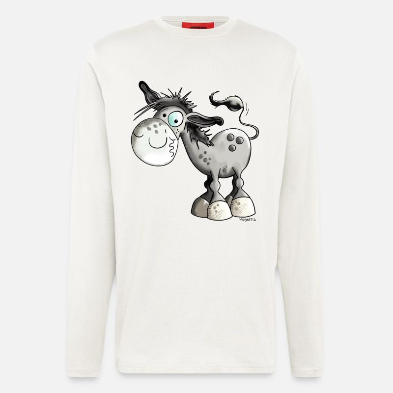 Flippiger Esel - Langarmshirt - made by SPREAD  - OFF WHITE