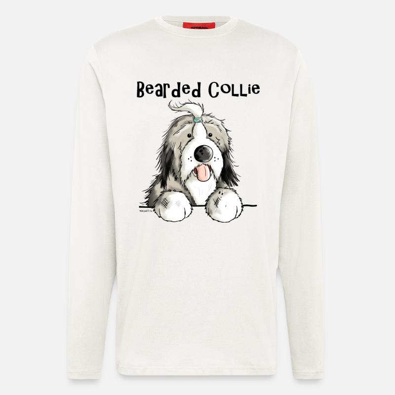 Süßer Bearded Collie - Langarmshirt - made by SPREAD  - OFF WHITE
