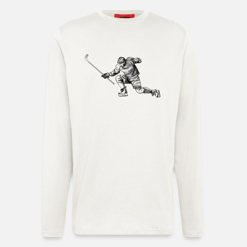 Eishockey - Langarmshirt - made by SPREAD  - OFF WHITE