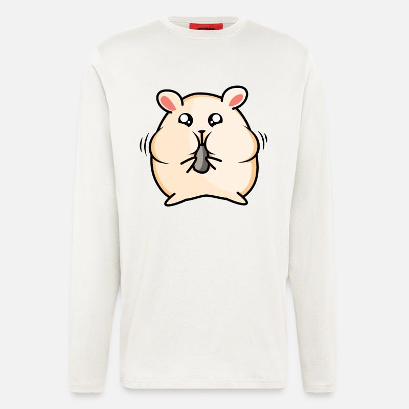 Süßer Hamster - Langarmshirt - made by SPREAD  - OFF WHITE