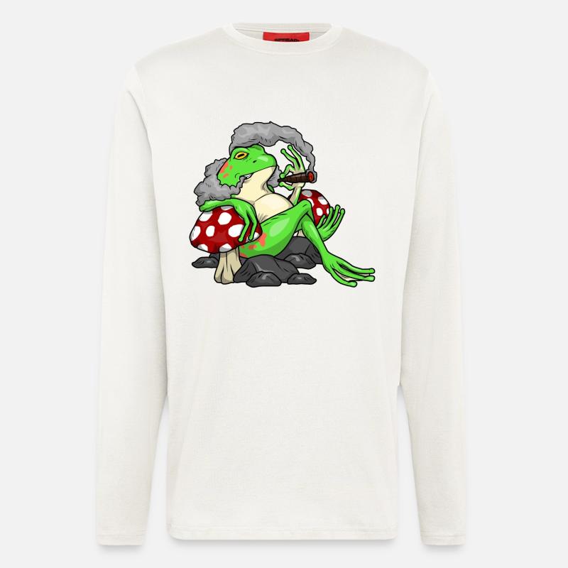 Frog Cigar - Longsleeve - made by SPREAD - OFF WHITE