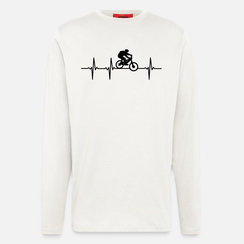 Biker pulse T-Shirts - Longsleeve - made by SPREAD  - OFF WHITE