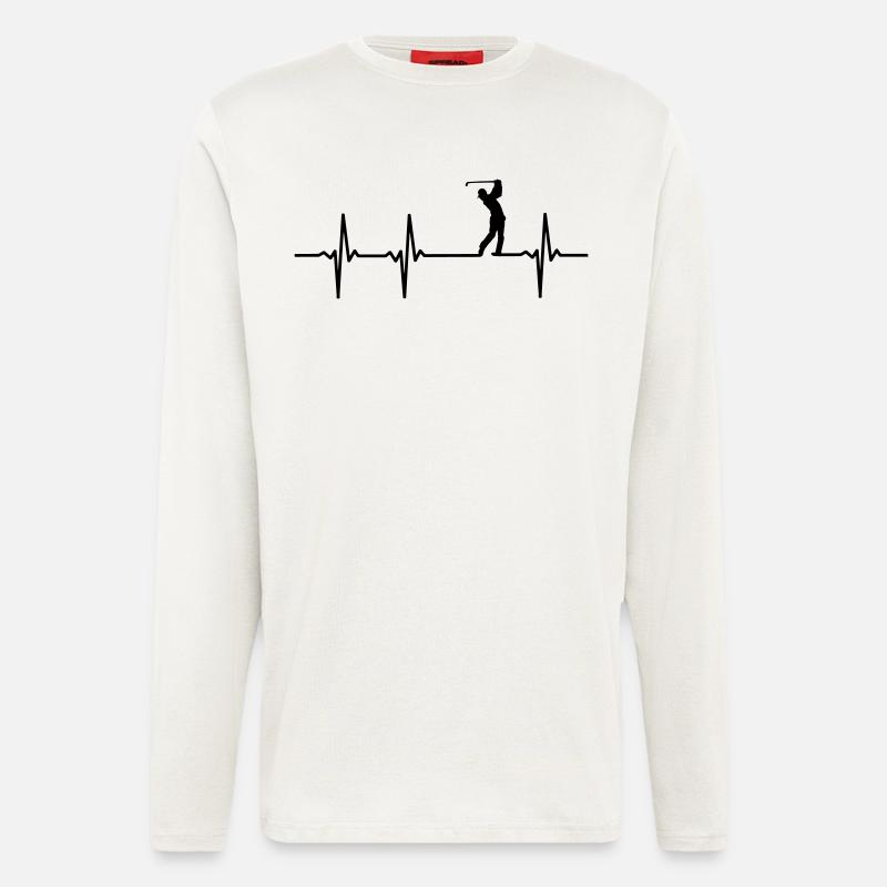 Impulsion de golfeurs - Manches longues bio décontracté fabriqué en UE - OFF WHITE