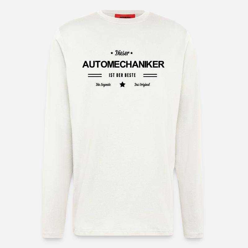 Bester Automechaniker - Langarmshirt - made by SPREAD  - OFF WHITE