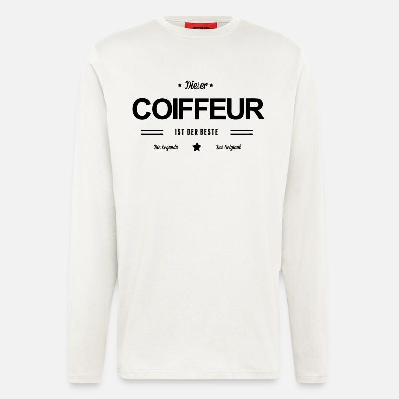 Bester Coiffeur - Langarmshirt - made by SPREAD  - OFF WHITE