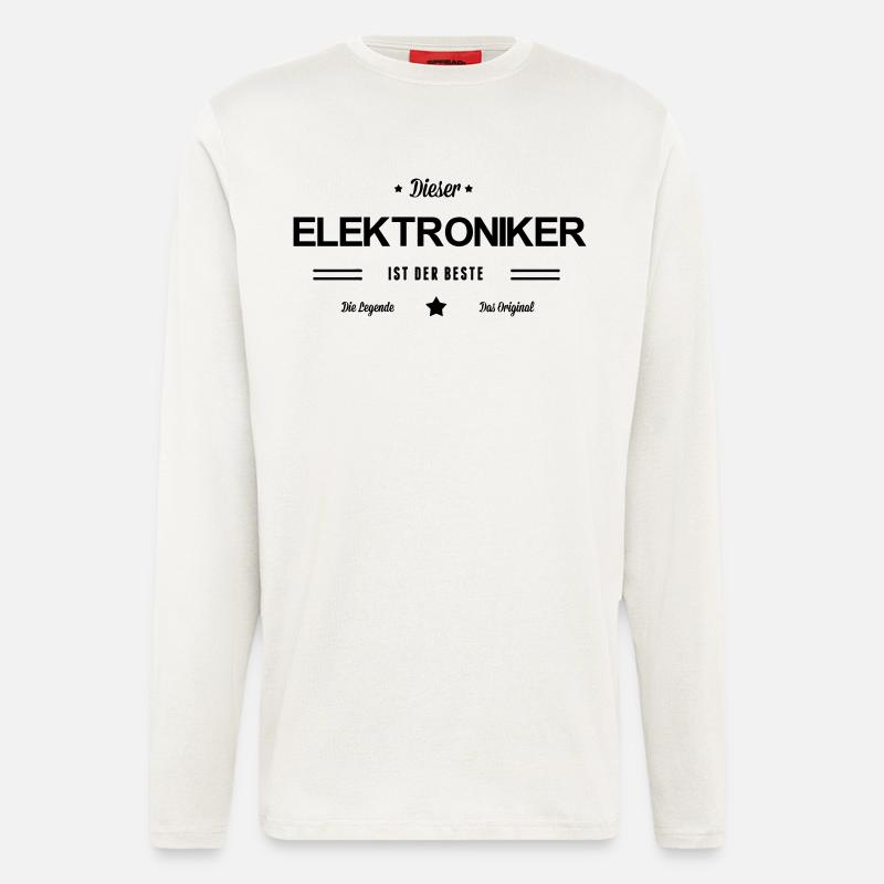 Bester Elektroniker - Langarmshirt - made by SPREAD  - OFF WHITE