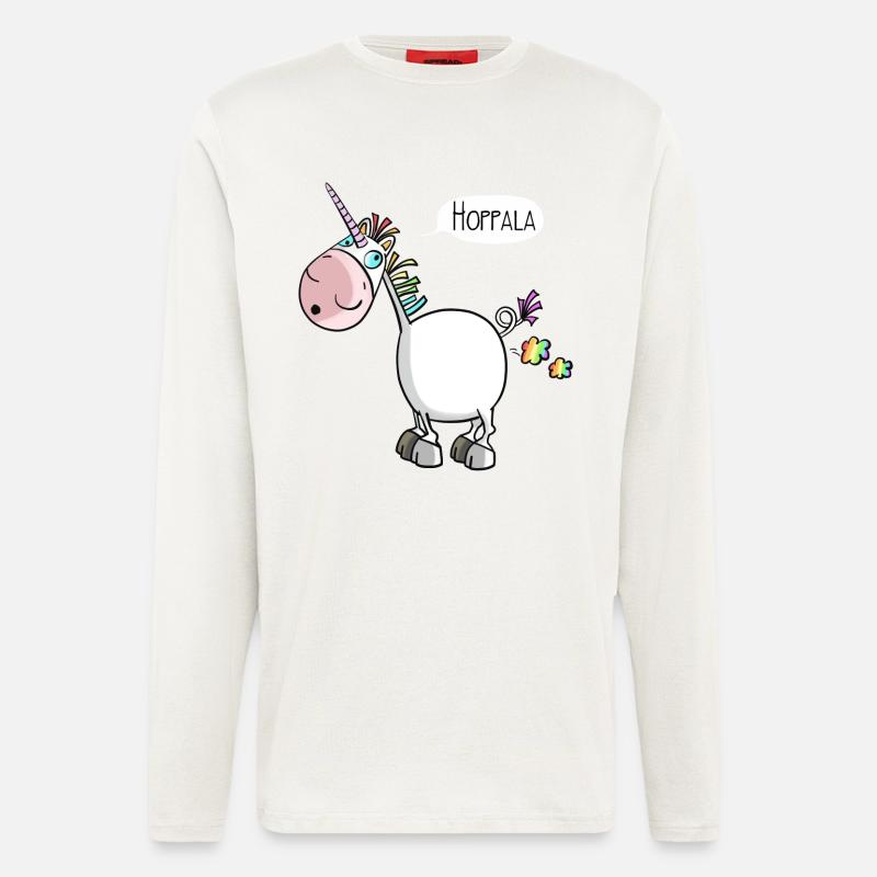 Hoppala Einhorn - Langarmshirt - made by SPREAD  - OFF WHITE