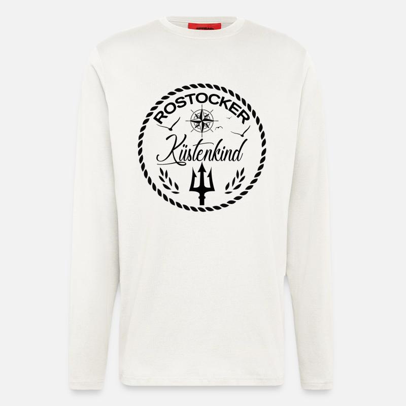 Rostocker Küstenkind - Langarmshirt - made by SPREAD  - OFF WHITE