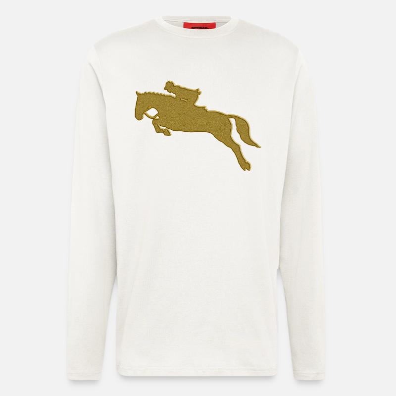 Gold Reiten - Langarmshirt - made by SPREAD  - OFF WHITE