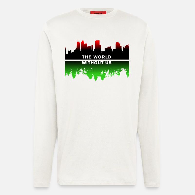 Planet Erde - Langarmshirt - made by SPREAD  - OFF WHITE