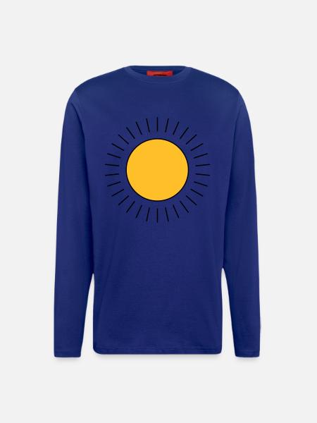 Soleil - Manches longues bio décontracté fabriqué en UE - OFF WHITE