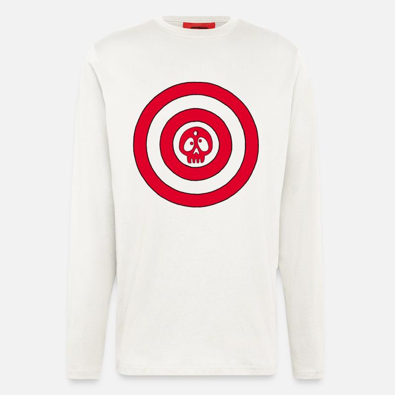 Zielschädel - Langarmshirt - made by SPREAD  - OFF WHITE