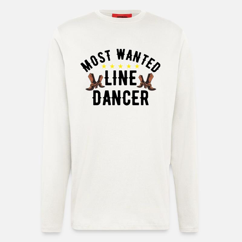 Most Wanted Line Dancer - Langarmshirt - made by SPREAD  - OFF WHITE