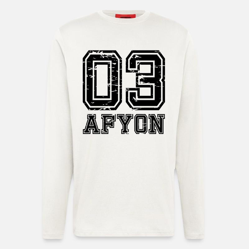 Afyon 03 used look - Longsleeve - made by SPREAD  - OFF WHITE