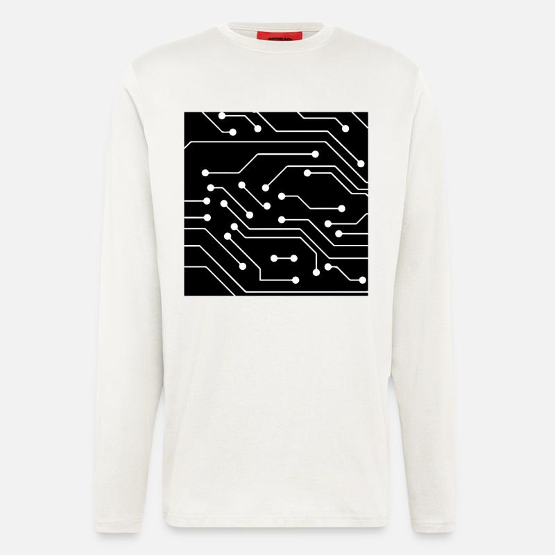 Computer pattern - Longsleeve - made by SPREAD  - OFF WHITE