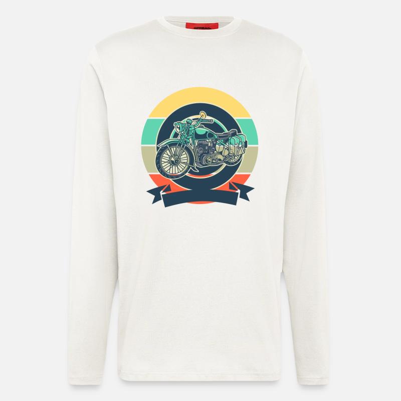 Motorrad - Langarmshirt - made by SPREAD  - OFF WHITE